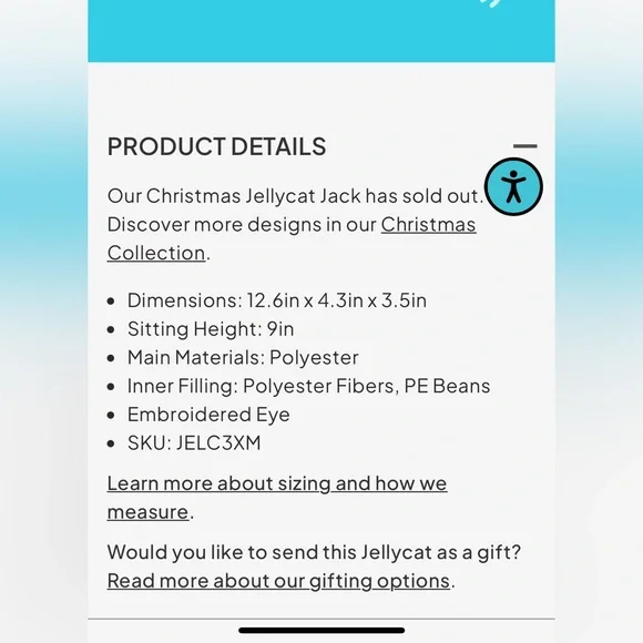 NWT RETIRED Christmas Jellycat Jack - Picture 11 of 11